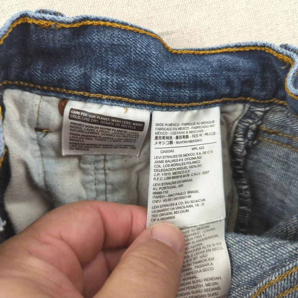 Levis 501 Jeans Mens 30x30 Blue Button‎ Fly Casual Classic American Western